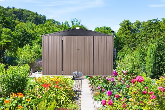 U-MAX 8' x 10' Shed Outdoor Storage Shed Clearance, Extra Large Yard Steel - Image 6