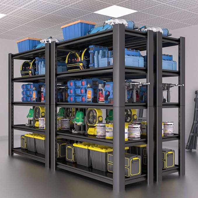 5-Tier Heavy Duty Garage Shelving Unit, 3000 LBS Capacity Metal Storage Rack - Image 7