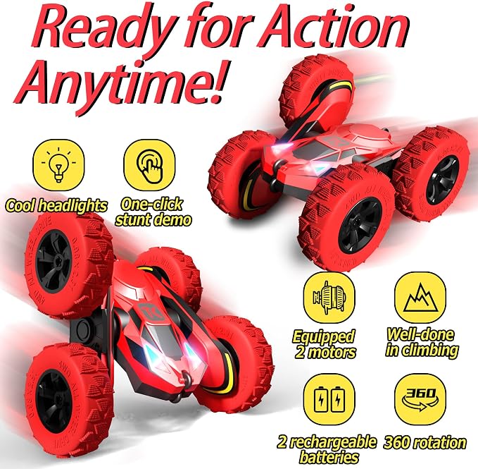 Threeking RC Stunt Car Remote Control Cars - Image 2