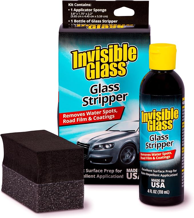Invisible Glass 91411 Glass Stripper – Hard Water Spot Remover – Strips Coatings by InvisibleGlass