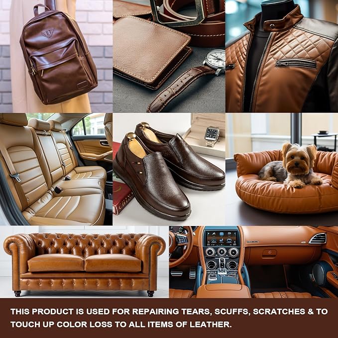 STARTSO WORLD Brown Leather & Vinyl Repair Kit - Image 8