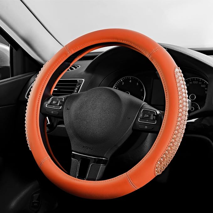 PIC AUTO Gel Particles Steering Wheel Cover, Universal Fit 14.5"-15.5" - Image 2