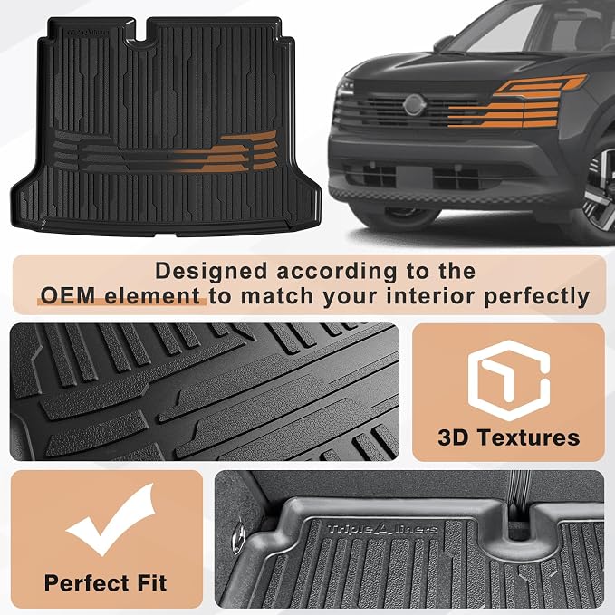 TripleAliners Trunk Mat All Weather Liners Compatible - Image 4