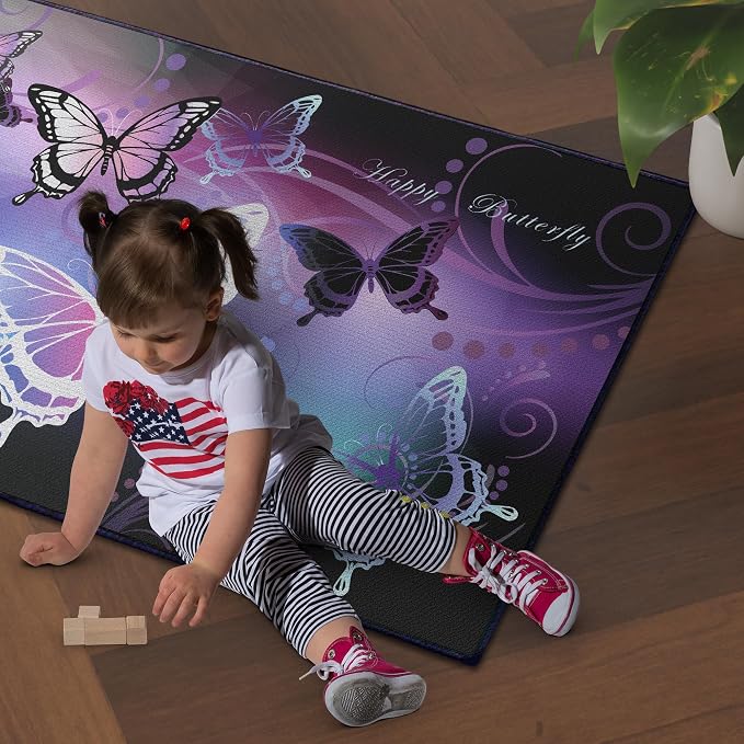 Beautiful Butterfly Fantasy Rug - Image 3