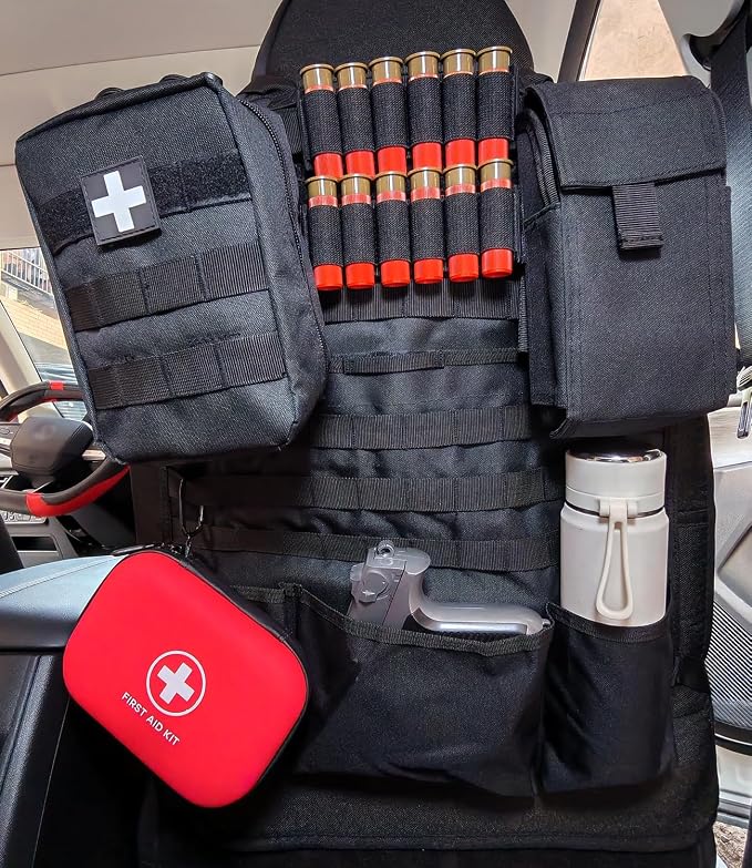 Car Seat Back Organizer Tactical MOLLE Panel Back Seat Storage Bag Universal - Image 4