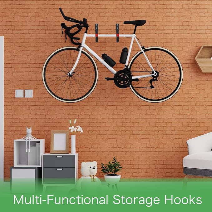 10 Pack Heavy Duty Garage Hooks, 9.8" & 3.5" Kayak Storage Hook, 100LB Capacity - Image 4