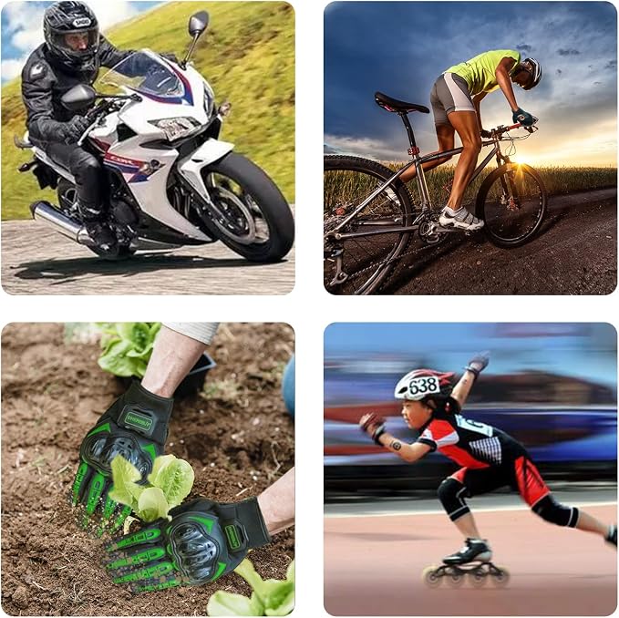 Motorcycle Gloves Touch Screen Full Finger Riding Gloves Knuckle Protection - Image 5