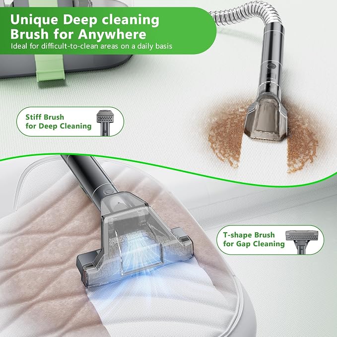 Carpet Cleaner Machine, 18Kpa Portable Carpet Spot and Upholstery Cleaner - Image 5