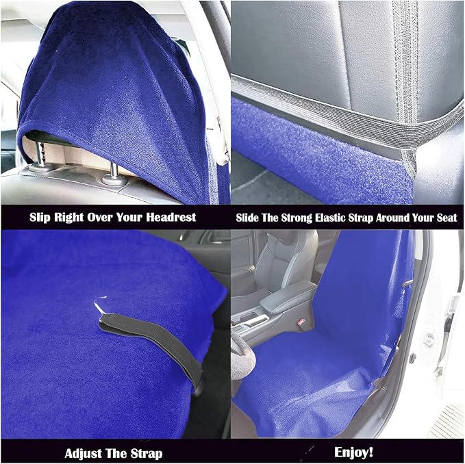 Car Seat Cover Protector Front Seats, - Image 4