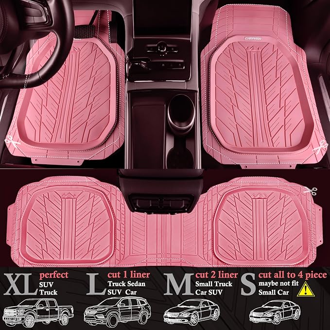 CAR PASS DeepDish Pink Floor Mats - Image 3