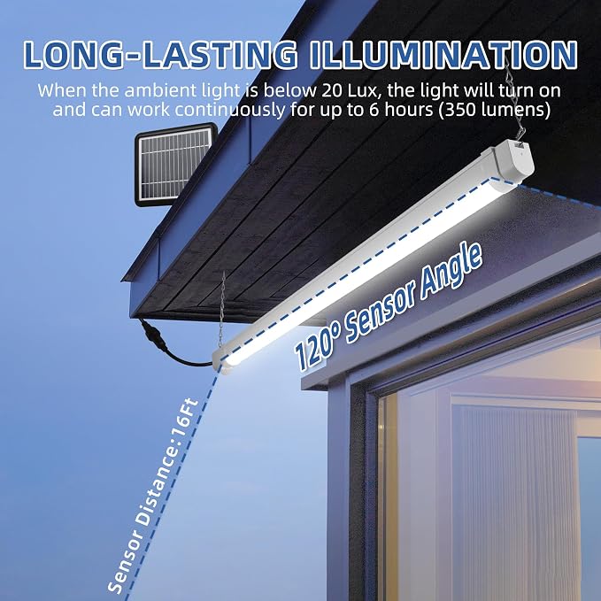 hykolity Solar Powered Shop Light - Image 3