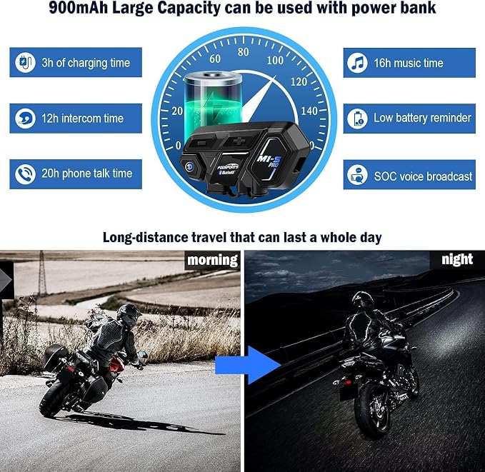 FODSPORTS Motorcycle Bluetooth Intercom - Image 6