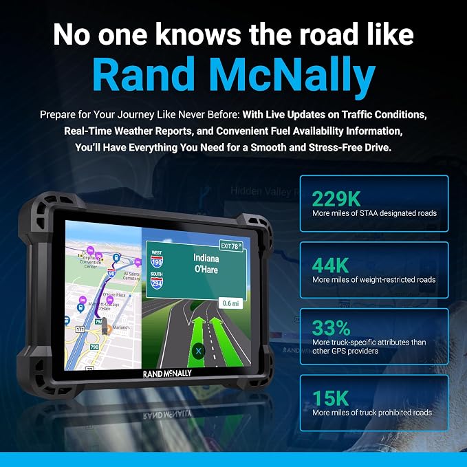 Rand McNally RANDTAB7 7-inch GPS Truck Navigator - Image 6