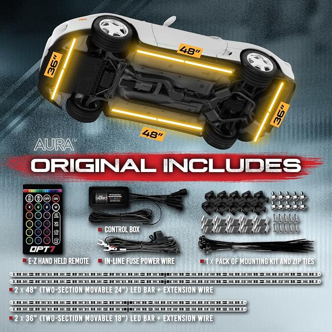 OPT7 Aura Aluminum Underglow LED Lighting Kit - Image 2