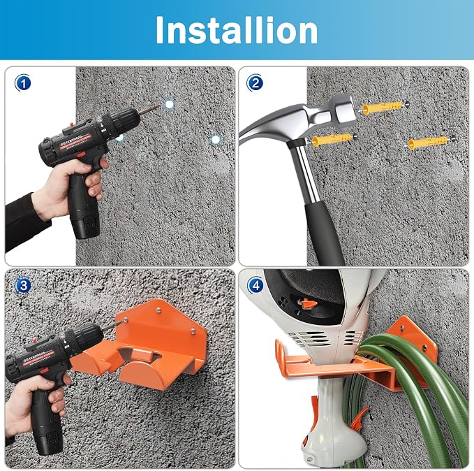 Weedeater Hanger Wall Mount Garage Organizer Trimmer Rack - Image 7