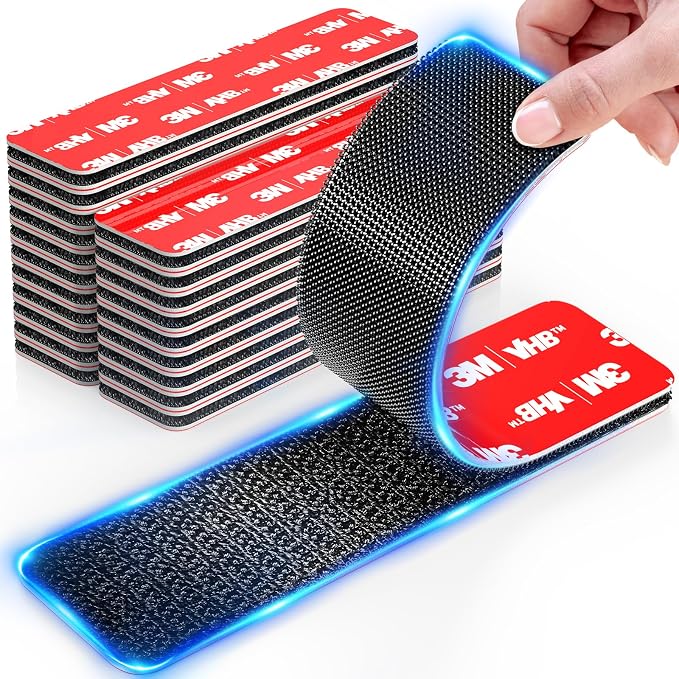 Hook and Loop Strips with Super Adhesive Heavy Duty, Made of 3M, Heat Resistant by PHIXBEAR