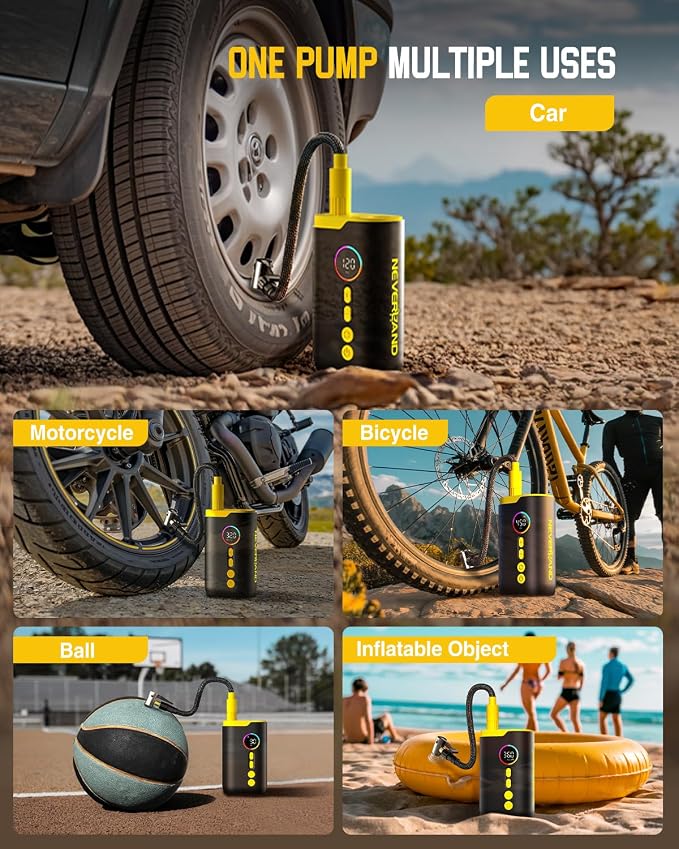 NEVERLAND Tire Inflator Portable Air Compressor - Image 2