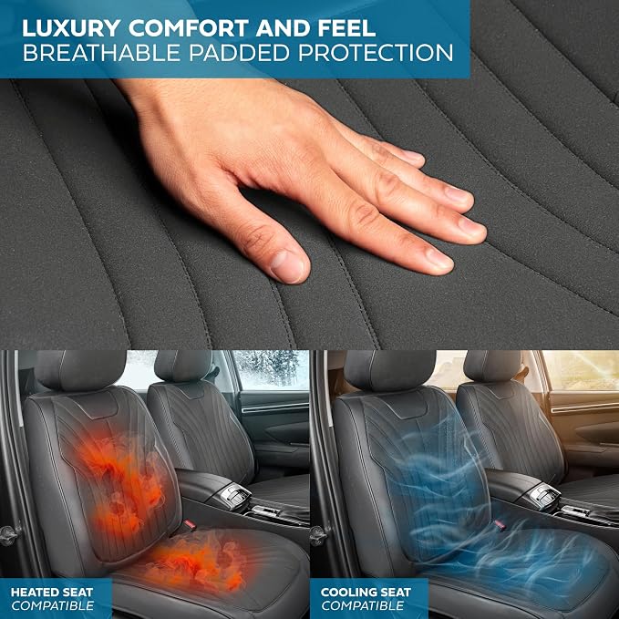Elite Edition Faux Leather & Suede Seat Covers - Image 7