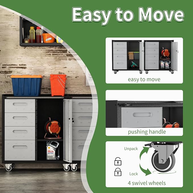 Metal Garage Storage Cabinet - Image 5