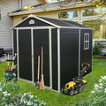 6x8 FT Outdoor Storage Shed, Resin Garden Shed by BNSPLY