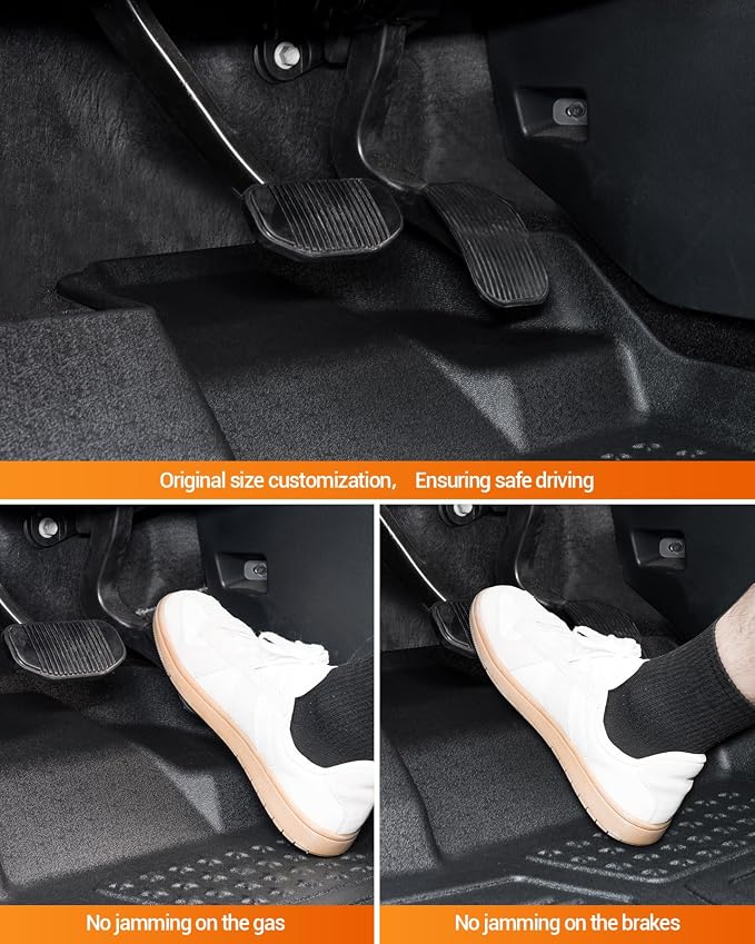 SEALIGHT Floor Mats for Tesla Model y 5-seat 2020-2024, Car Mats All Weather - Image 3