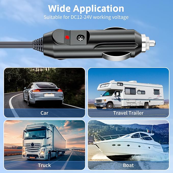 Starlink Mini Cable 12V 24V Car Adapter 10FT/3M Cigarette Lighter to DC Cord - Image 5