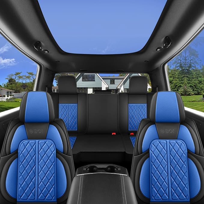 Car Seat Cover Custom Fit for Dodge Ram 1500 2500 3500 2002-2024 Faux Leather - Image 7