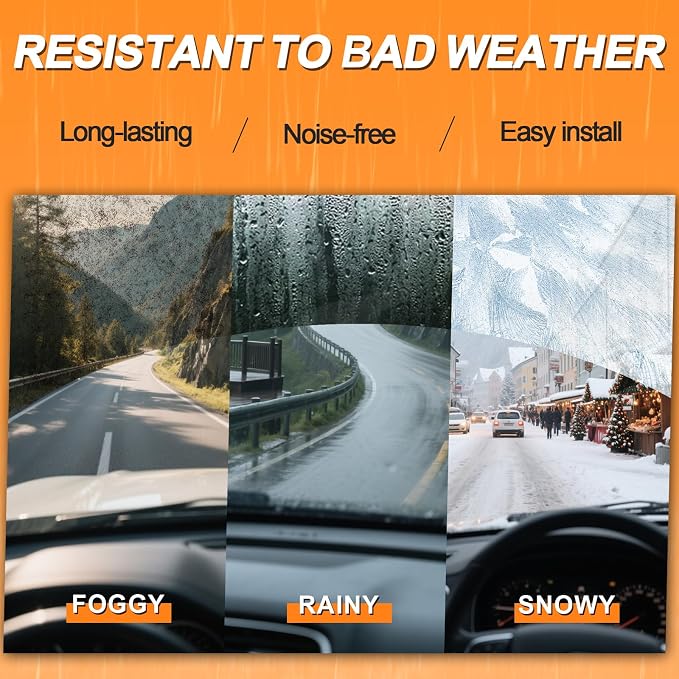 HULADAED® 24'' 20'' 15'' Windshield Wipers Replacement - Image 5