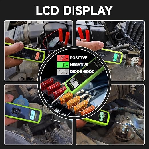 12 Volt Test Light Automotive, Power Circuit Probe Kit, 6V - 24V Car Fuse Tester - Image 4