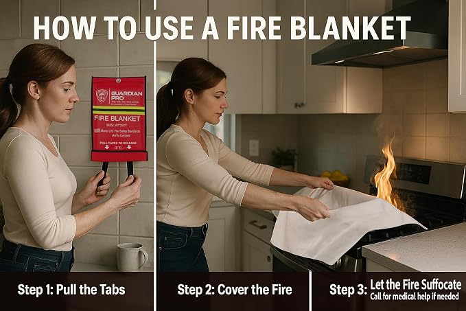 Emergency Fire Blanket for Home and Kitchen - Image 3
