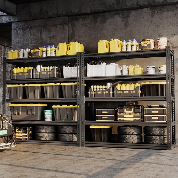 Heavy Duty Garage Shelving Unit 3000LBS, Adjustable 5-Tier Storage Rack - Image 8