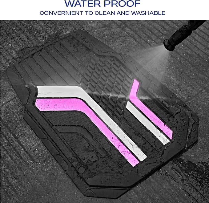 Skechers Heavy Duty Rubber Car Floor Mats, Dual Color Design Floor Mats - Image 5
