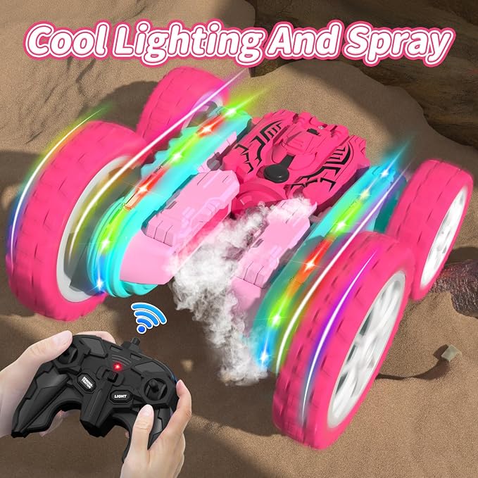Remote Control Car for Girls, RC Cars 2.4GHz Fast RC Stunt - Image 7