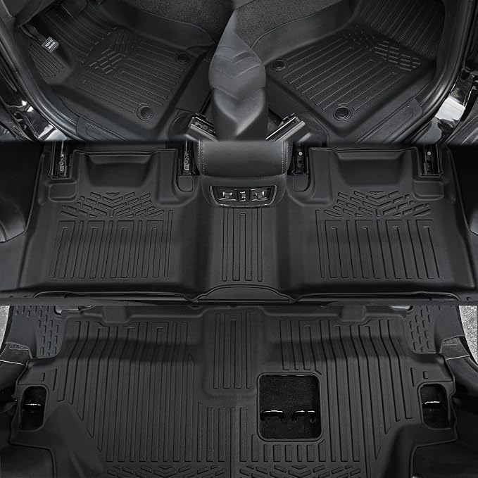 Floor Mats for 2016-2024 2025 Dodge Durango 7-seat, All Weather TPE Cargo Liner - Image 2