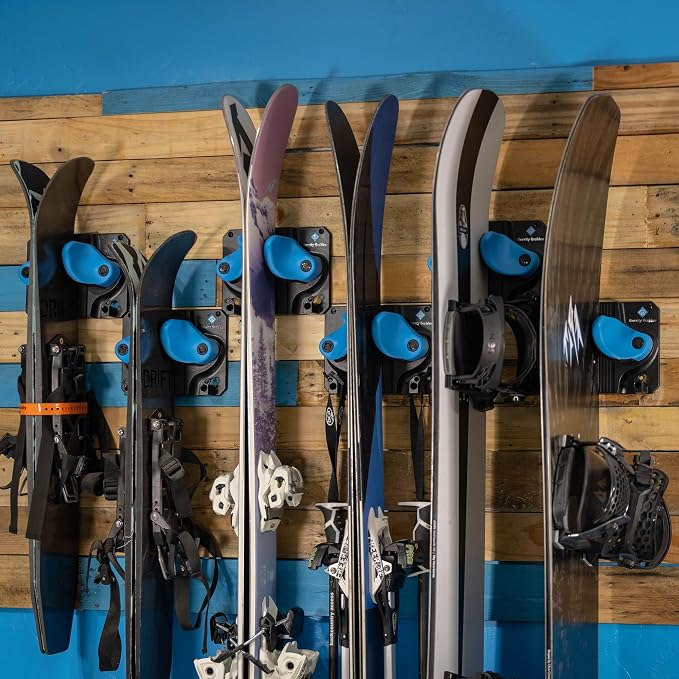 Ultimate Ski & Snowboard Wall Rack | Secure, Non-Slip Storage | Fits Any - Image 7