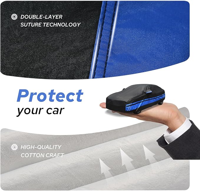 10-Layer for Toyota Corolla Car Cover Waterproof All Weather for Automobiles - Image 2