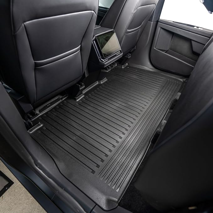 OEDRO Floor Mats Fit for Tesla Cybertruck 2024 2025, TPE All Weather Floor - Image 4