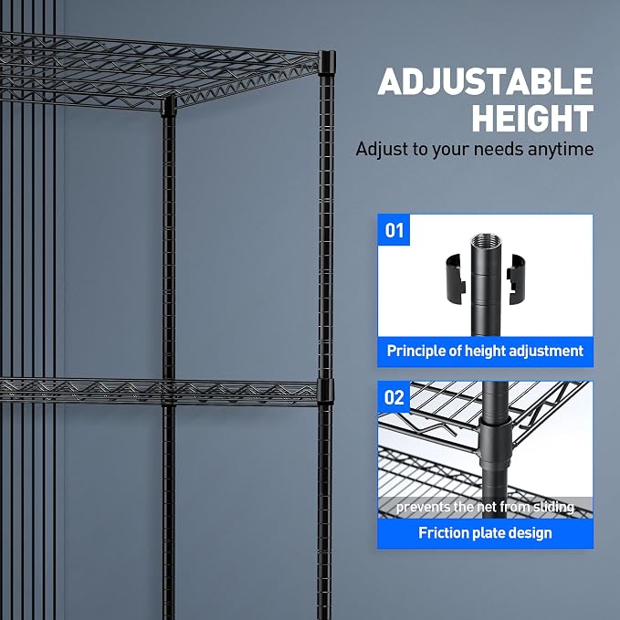 Rengue 4-Tier Wire Shelving - Image 7