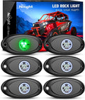 Nilight LED Rock Light 6PCS Green Pods by Nilight