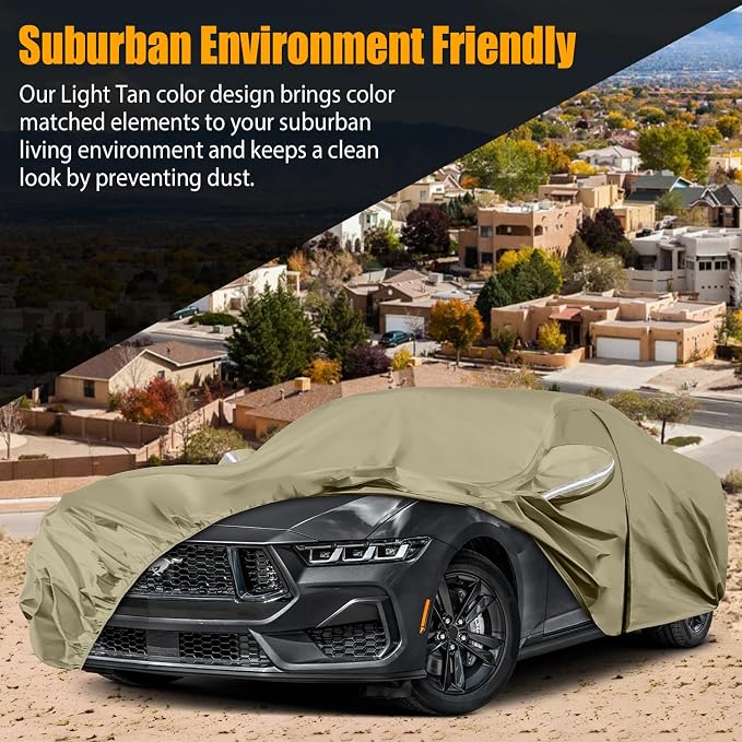 Waterproof Car Covers Replace for 1994-2025 Ford Mustang, Windproof Bands for - Image 4