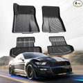 All Weather Floor Mats for Ford Mustang 2015-2017 2018-2024, Cover Protection by SSESS