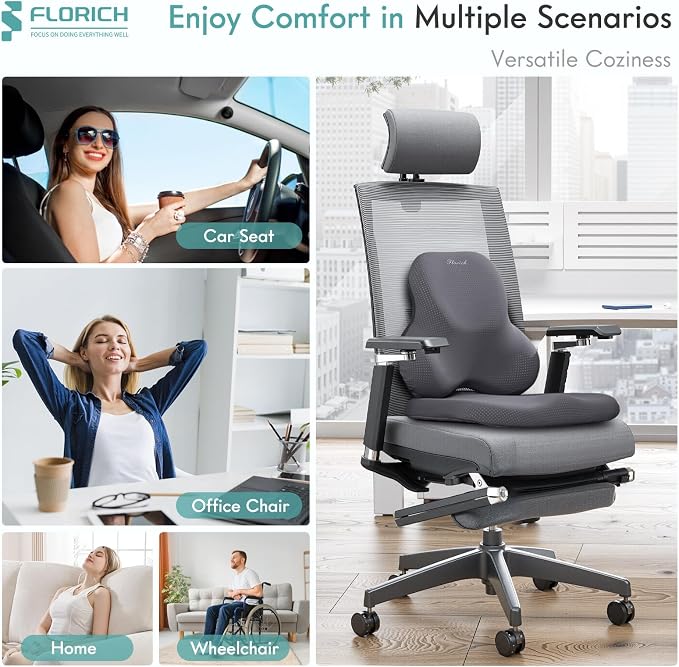 FLORICH Car Seat Cushion and Lumbar Support Pillow - Image 6