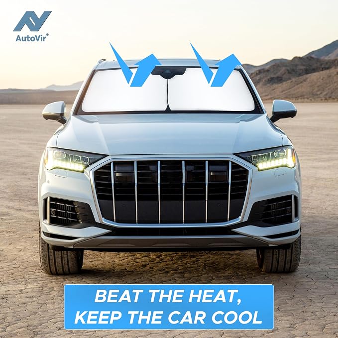 Car Windshield Sun Shade Foldable | Front Windshield Shade - Image 9