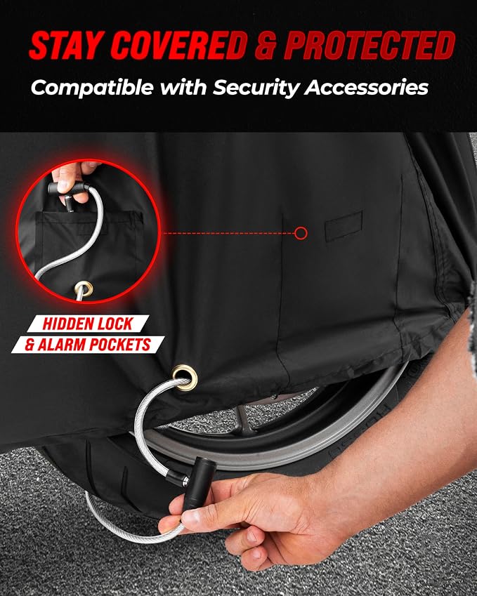 Badass Moto Ultimate Motorcycle Cover Waterproof Outdoor Heavy Duty Durable All - Image 8