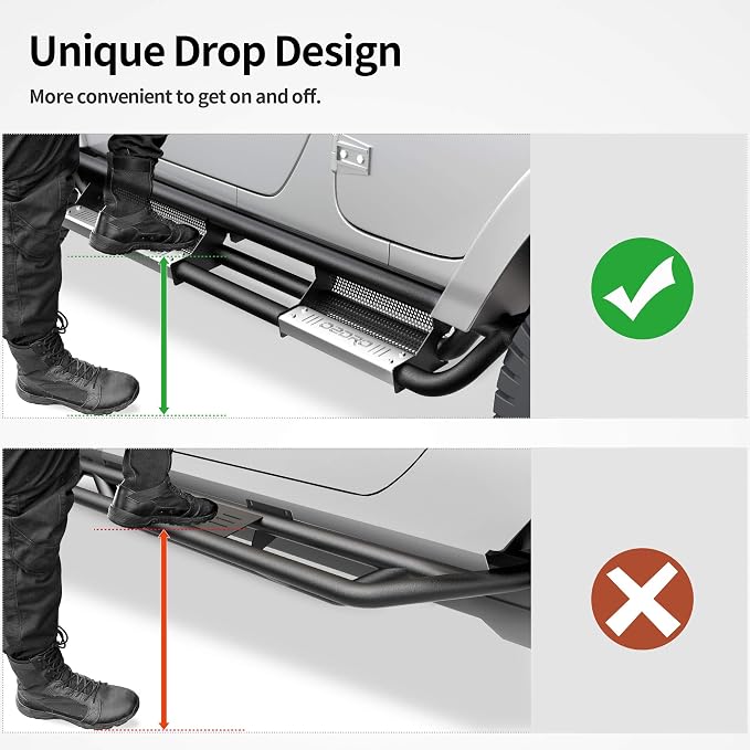 OEDRO 6 inch Running Boards, Drop Side Steps Compatible - Image 4