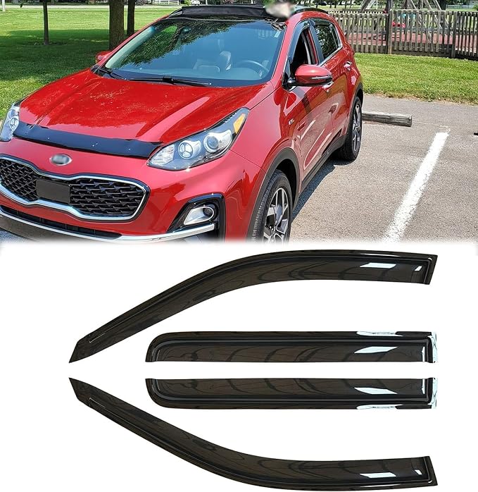 94382 Sunproof Waterproof Side Window Wind Deflector Window Visor fit - Image 2