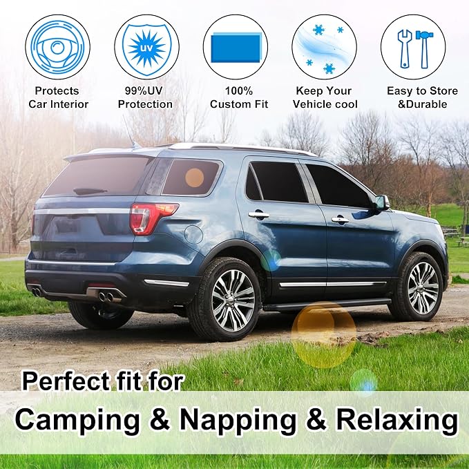 TINGLU Window Shades for Ford Explorer SUV 2011-2019 Accessories Full Windows - Image 6