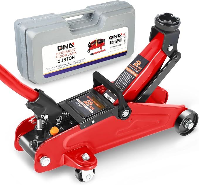 DNA MOTORING Floor Jack 2 Ton Capacity, Fast Lift Low Profile Hydraulic Trolley by DNAMOTORING-Tools