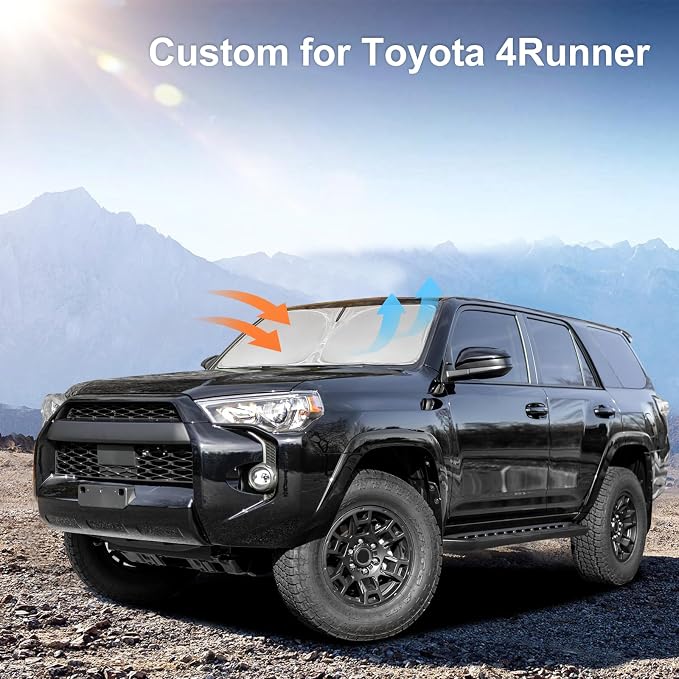 for Toyota 4Runner 2010-2024 2025 Sun Shade Sunshade Windshield Cover - Image 2