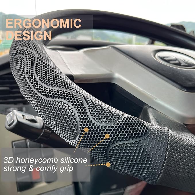 PINCTROT XL Size 17.5-18 Inch Comfy Grip Steering Wheel Cover - Image 2